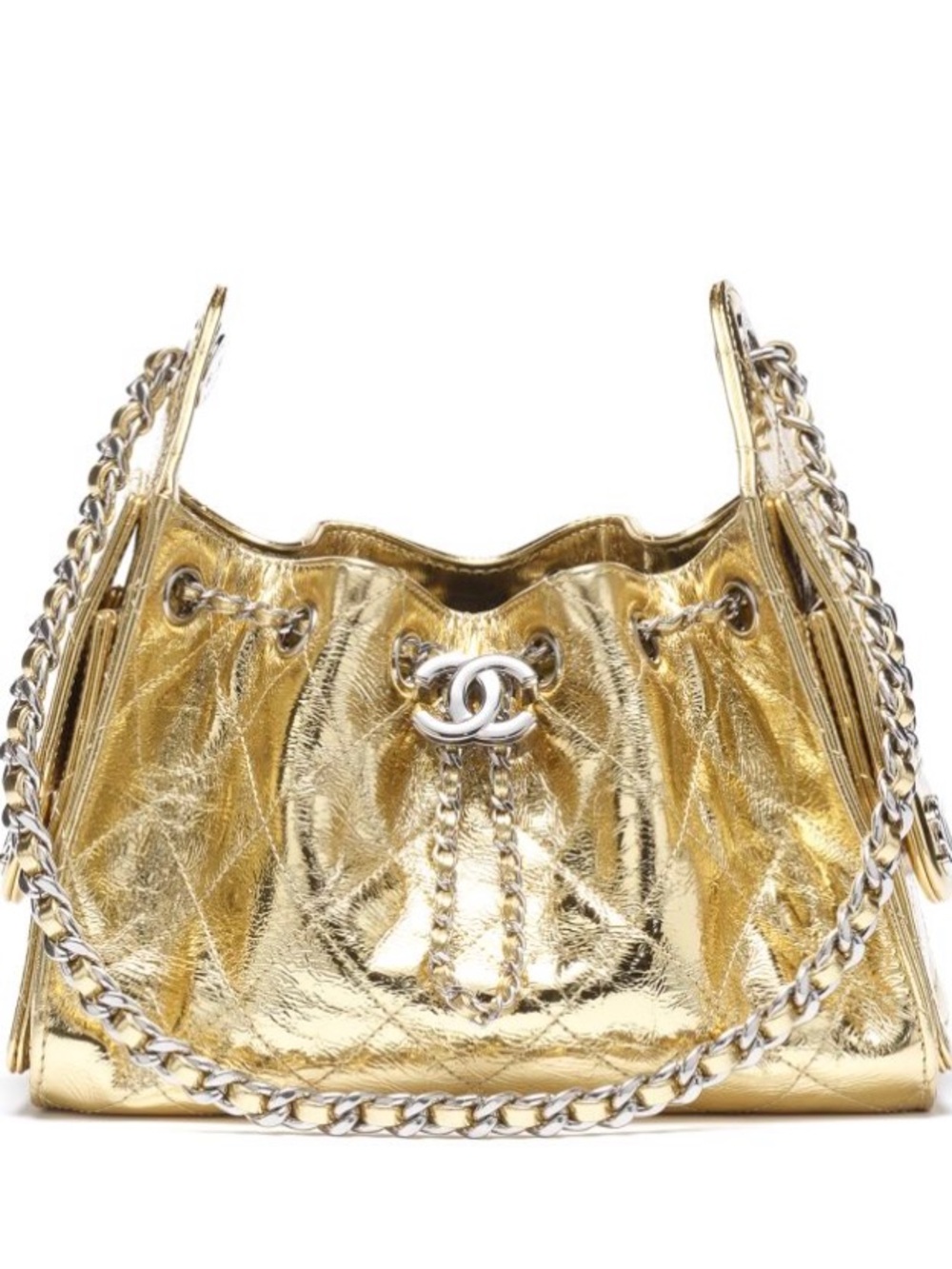 CHANEL Medium Hobo Bag – Metallic Veau (Metallic Calfskin) – Brand New